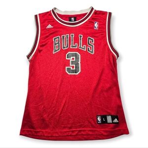 NBA Basketball Kids Adidas Chicago Bulls Jersey #3 Wallace Boys Large 14 - 16